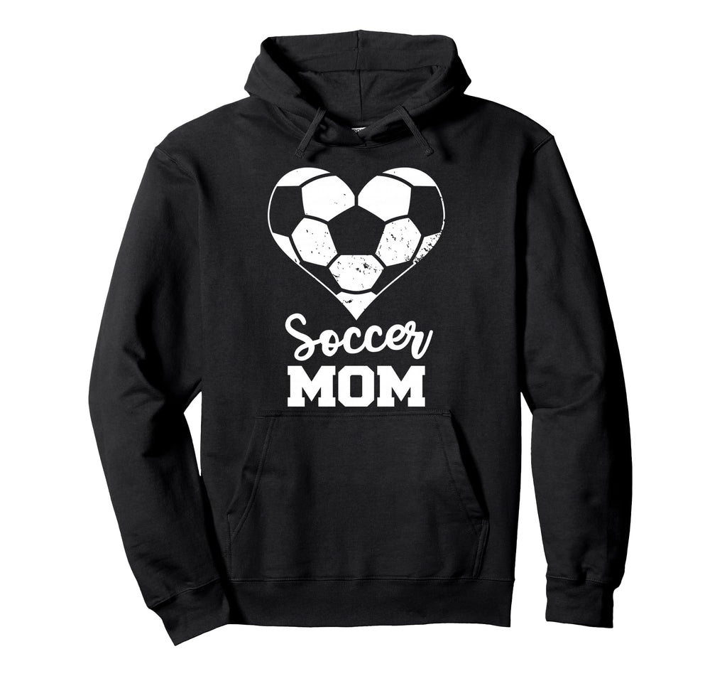Soccer Mom Heart Funny Soccer Hoodie - Casual Everyday Wear for Adults - T-Shirt, Sweatshirt, Hoodie