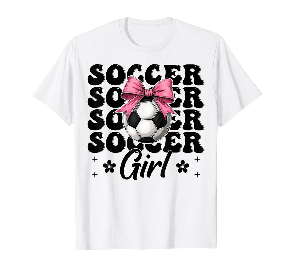 Soccer Soccer Mom Coquette T-Shirt - Graphic Print for Adults - T-Shirt, Sweatshirt, Hoodie