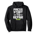 Gaming Repair Console Restoration Hoodie - Aesthetic Graphic Men Women - T-Shirt, Sweatshirt, Hoodie