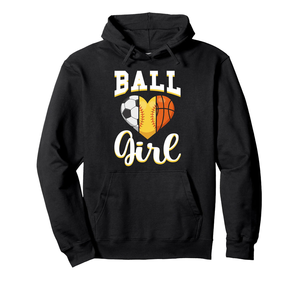 Ball Sports Heart Soccer Softball Hoodie - Casual Everyday Wear Unisex - T-Shirt, Sweatshirt, Hoodie