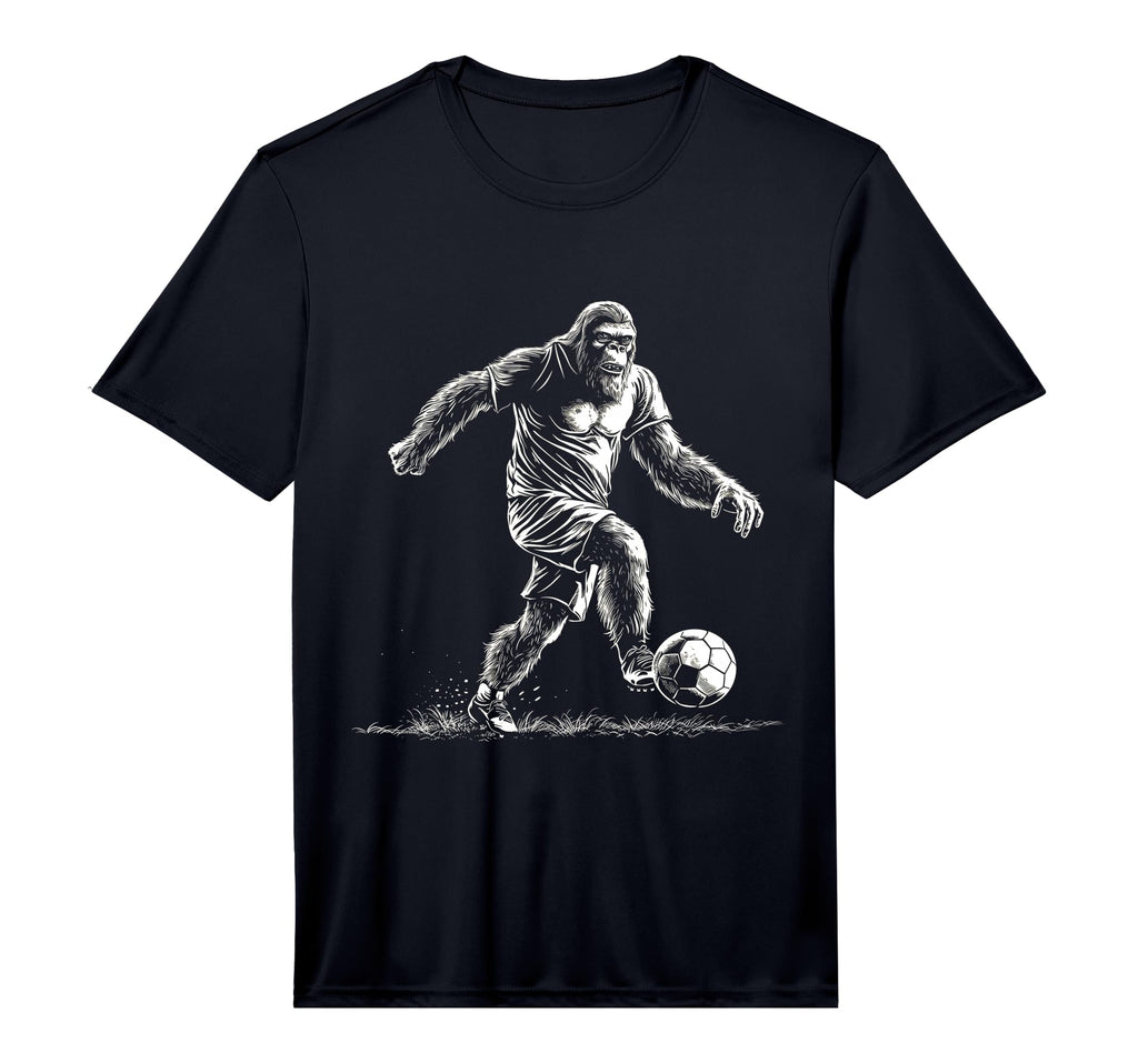 Bigfoot Playing Soccer Player T-Shirt - Casual Everyday Wear Men Women - T-Shirt, Sweatshirt, Hoodie