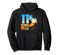 11Th Birthday Soccer Player Football 11 Hoodie - Trendy Graphic Unisex - T-Shirt, Sweatshirt, Hoodie