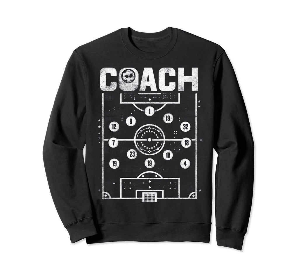 Soccer Coach Training Coaching Sweatshirt - Aesthetic Graphic Men Women - T-Shirt, Sweatshirt, Hoodie