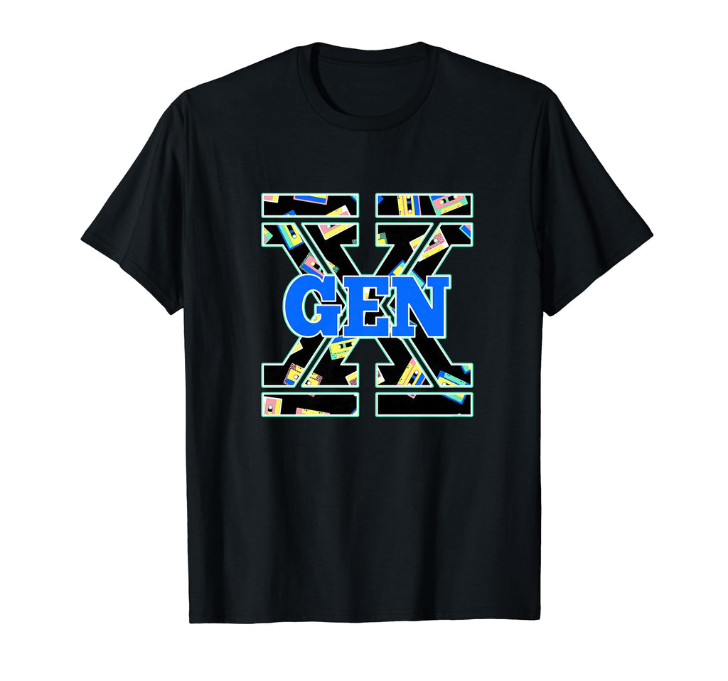 Gen X 80S Music Cassette Tape Dad T-Shirt - Streetwear Style for Adults - T-Shirt, Sweatshirt, Hoodie