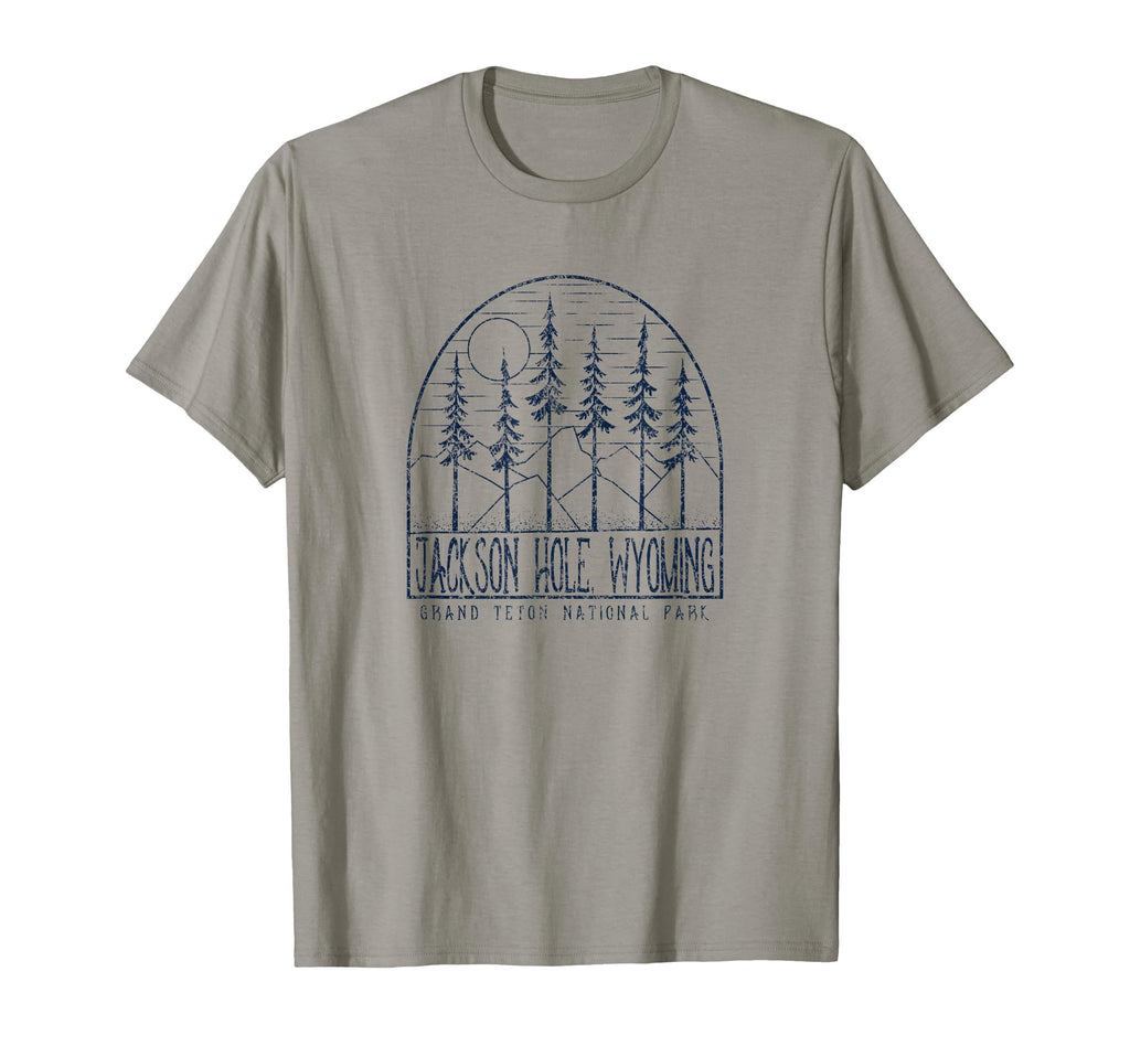 Grand Teton National Park Pine Trees T-Shirt - Minimalist Print Men Women - T-Shirt, Sweatshirt, Hoodie