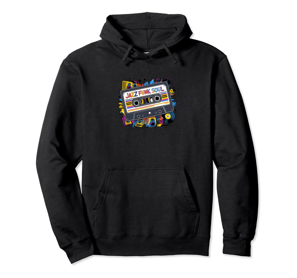 Mix Tape Cassette Jazz Funk Soul Music Hoodie - Graphic Print Unisex - T-Shirt, Sweatshirt, Hoodie