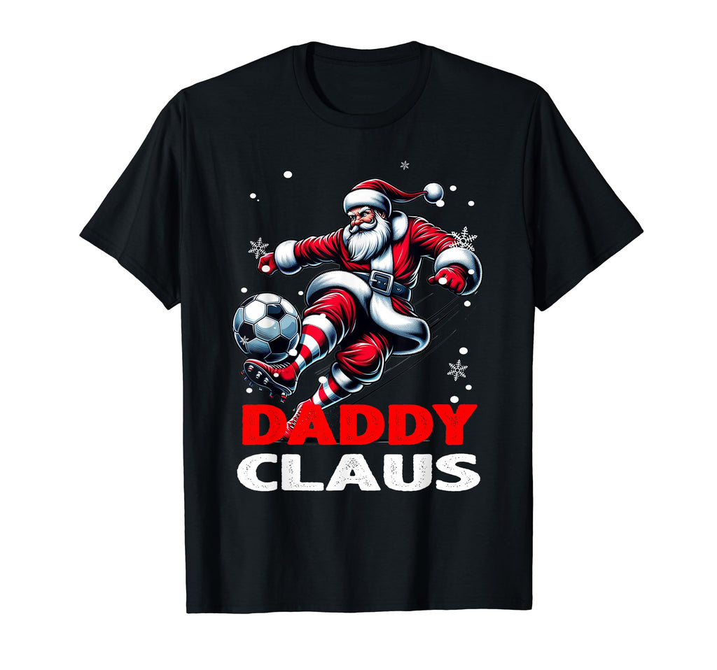 Soccer Daddy Claus Family Matching T-Shirt - Minimalist Print for Adults - T-Shirt, Sweatshirt, Hoodie
