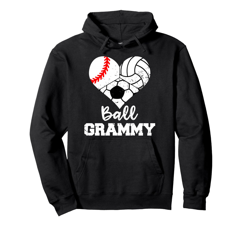Ball Grammy Heart Funny Baseball Volleyball Hoodie - Trendy Graphic Unisex - T-Shirt, Sweatshirt, Hoodie