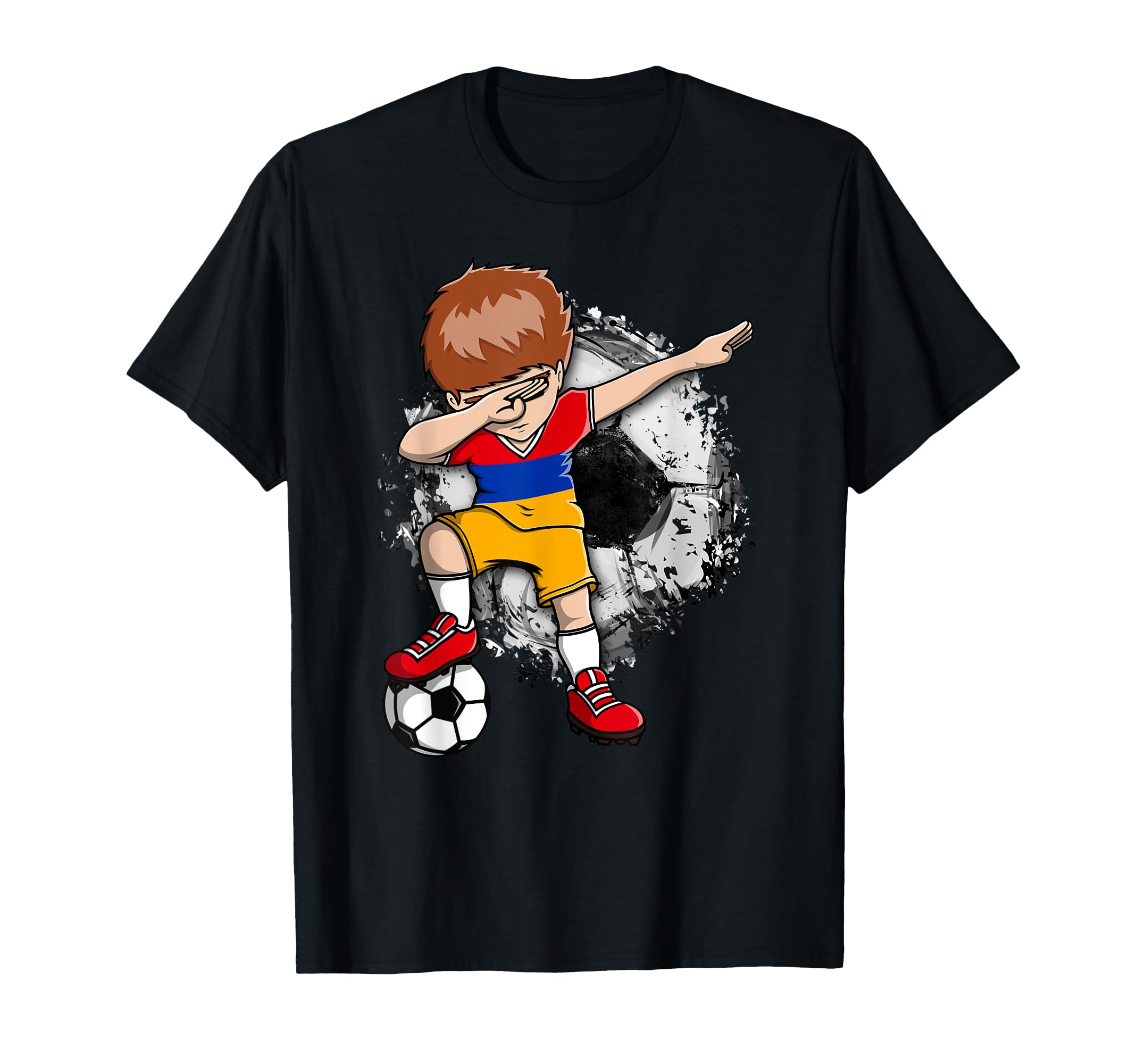 Dabbing Soccer Armenia Jersey Armenian T-Shirt - Graphic Print for Adults - T-Shirt, Sweatshirt, Hoodie