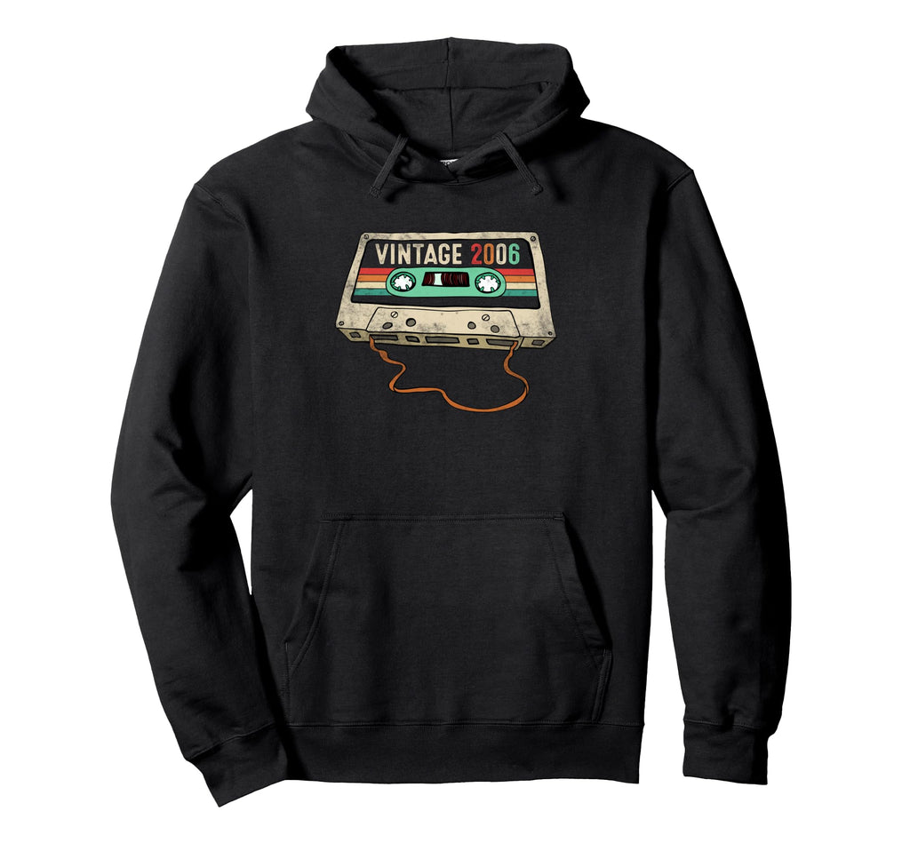 20 Years Old Gifts 2006 Cassette Tape 20Th Hoodie - Novelty Apparel Unisex - T-Shirt, Sweatshirt, Hoodie