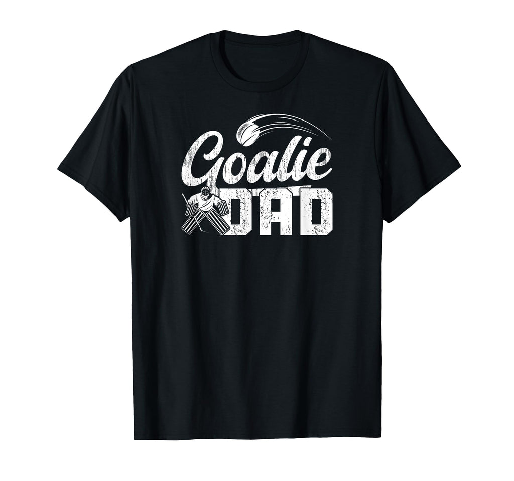 Ice Hockey Goalie Dad Hockey T-Shirt - Minimalist Print Men Women - T-Shirt, Sweatshirt, Hoodie