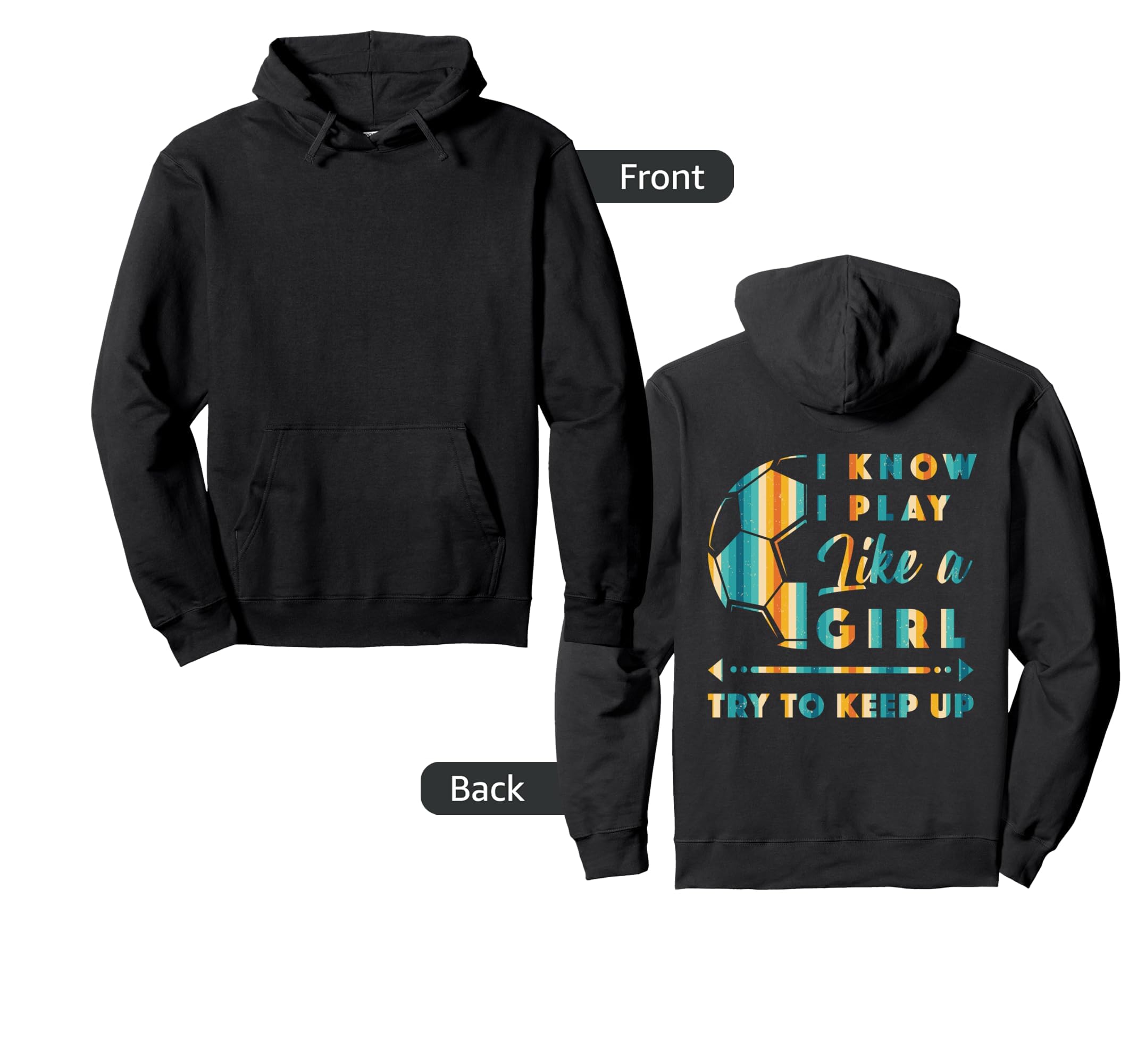 Funny Soccer Hoodie - Fun Novelty Design for Adults - T-Shirt, Sweatshirt, Hoodie