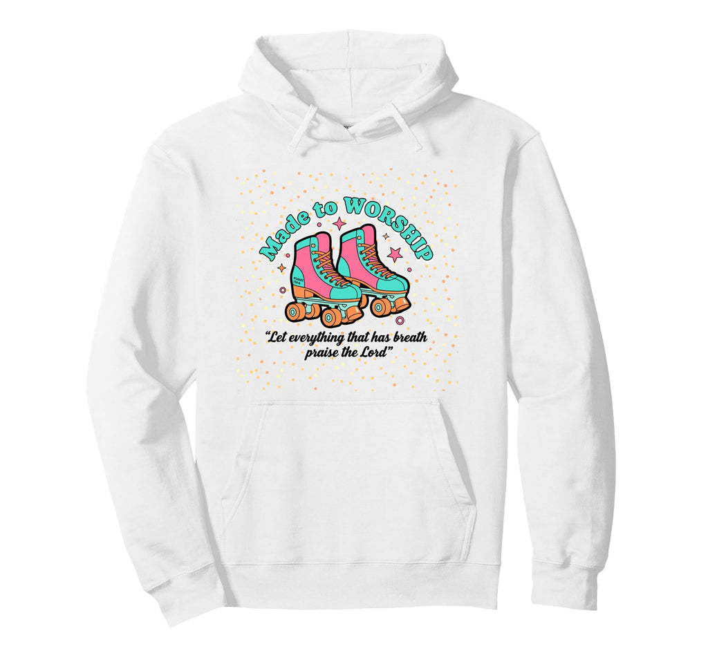 Created To Worship Colorful Faith Hoodie - Custom Art Print Unisex - T-Shirt, Sweatshirt, Hoodie