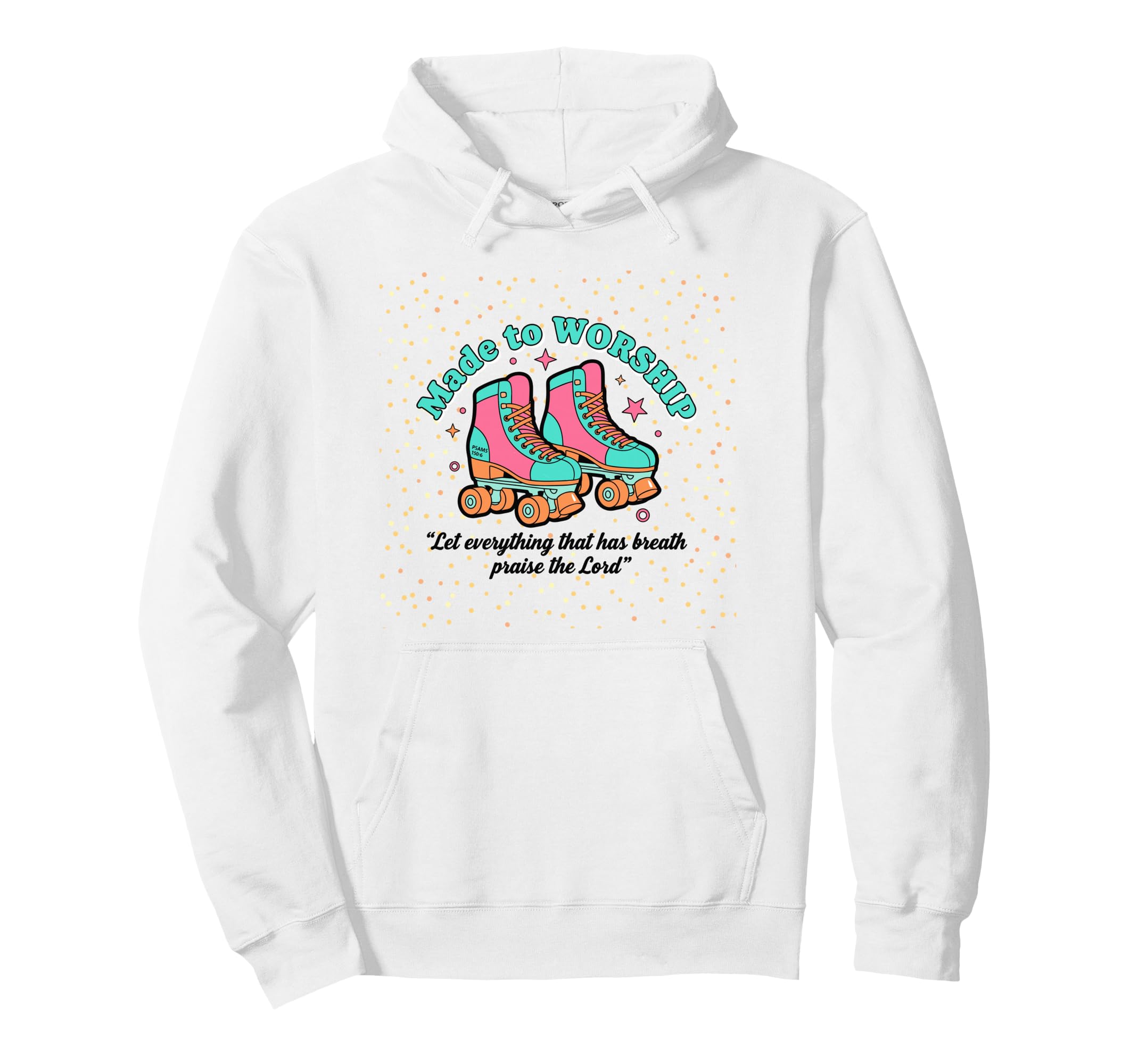 Created To Worship Colorful Faith Hoodie - Custom Art Print Unisex - T-Shirt, Sweatshirt, Hoodie