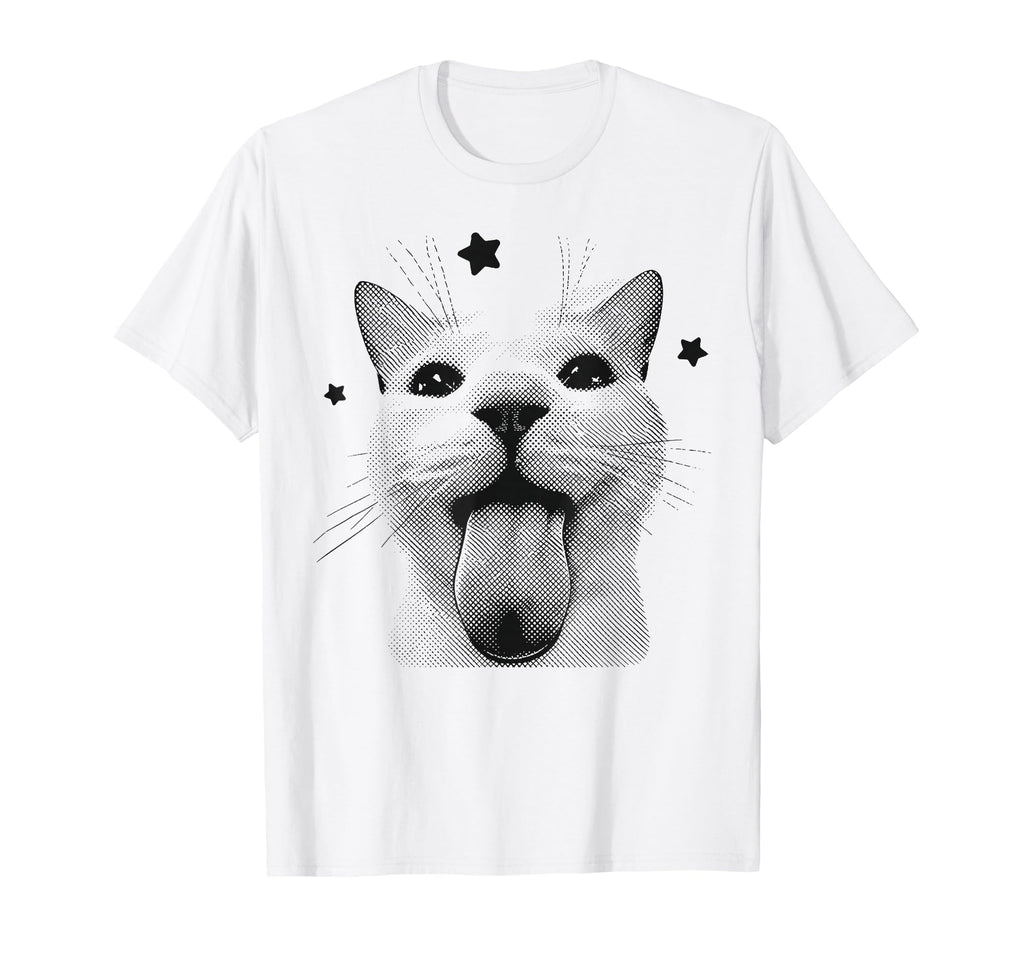 Funny Y2K Cat Silly Cats 90S Kitten T-Shirt - Aesthetic Graphic Men Women - T-Shirt, Sweatshirt, Hoodie