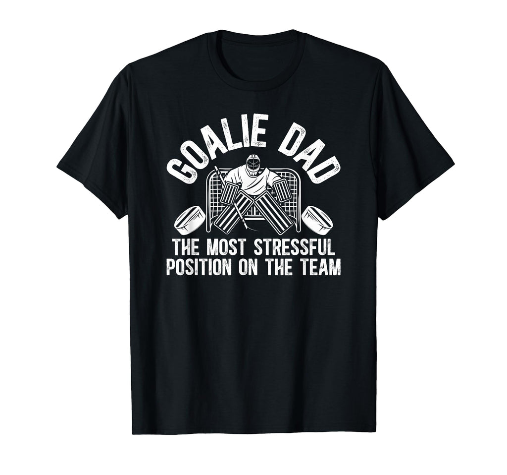 Funny Hockey Goalie Dad Hockey Keeper T-Shirt - Aesthetic Graphic Unisex - T-Shirt, Sweatshirt, Hoodie