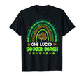 One Lucky Shamrock Soccer Coach St T-Shirt - Unique Graphic Men Women - T-Shirt, Sweatshirt, Hoodie