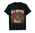 Old Hippies Rule 60S 70S Hippie Costume T-Shirt - Custom Art Print Unisex - T-Shirt, Sweatshirt, Hoodie