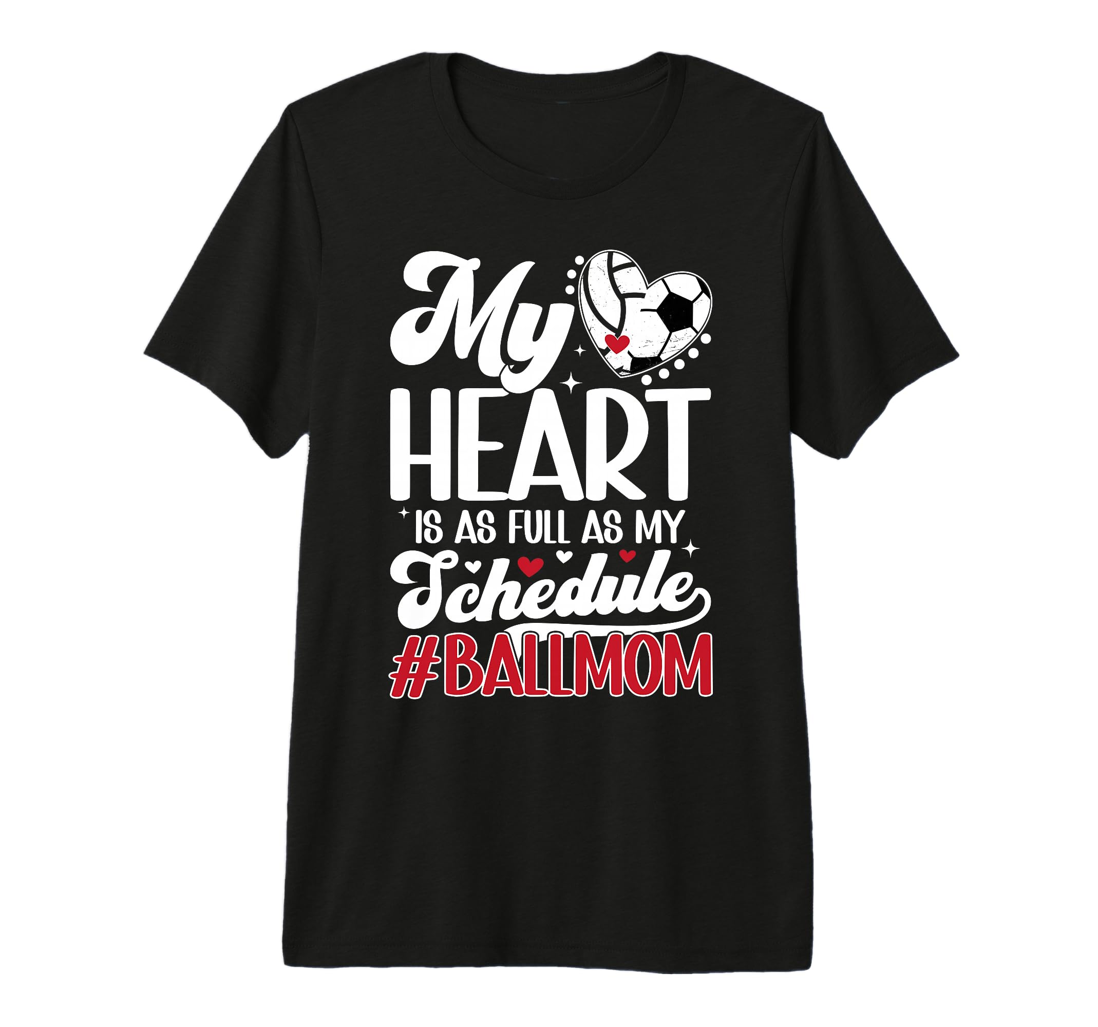 Ball Mom Proud Volleyball Soccer Mom T-Shirt - Aesthetic Graphic Men Women - T-Shirt, Sweatshirt, Hoodie
