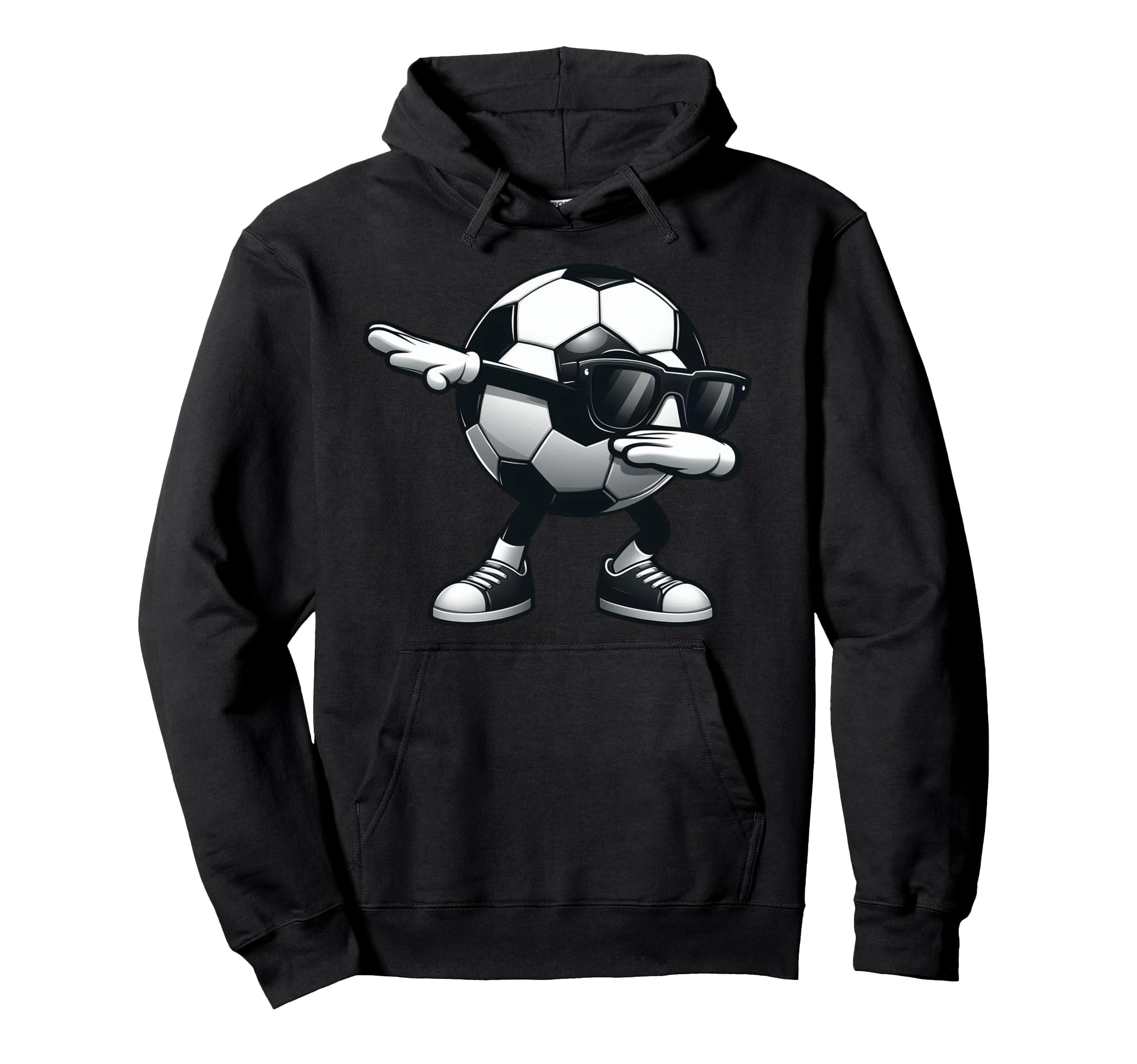 Dabbing Soccer Ball Soccer Sports Hoodie - Unique Graphic for Adults - T-Shirt, Sweatshirt, Hoodie