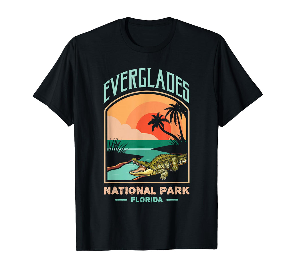 Everglades National Park Us Crocodile T-Shirt - Novelty Apparel for Adults - T-Shirt, Sweatshirt, Hoodie