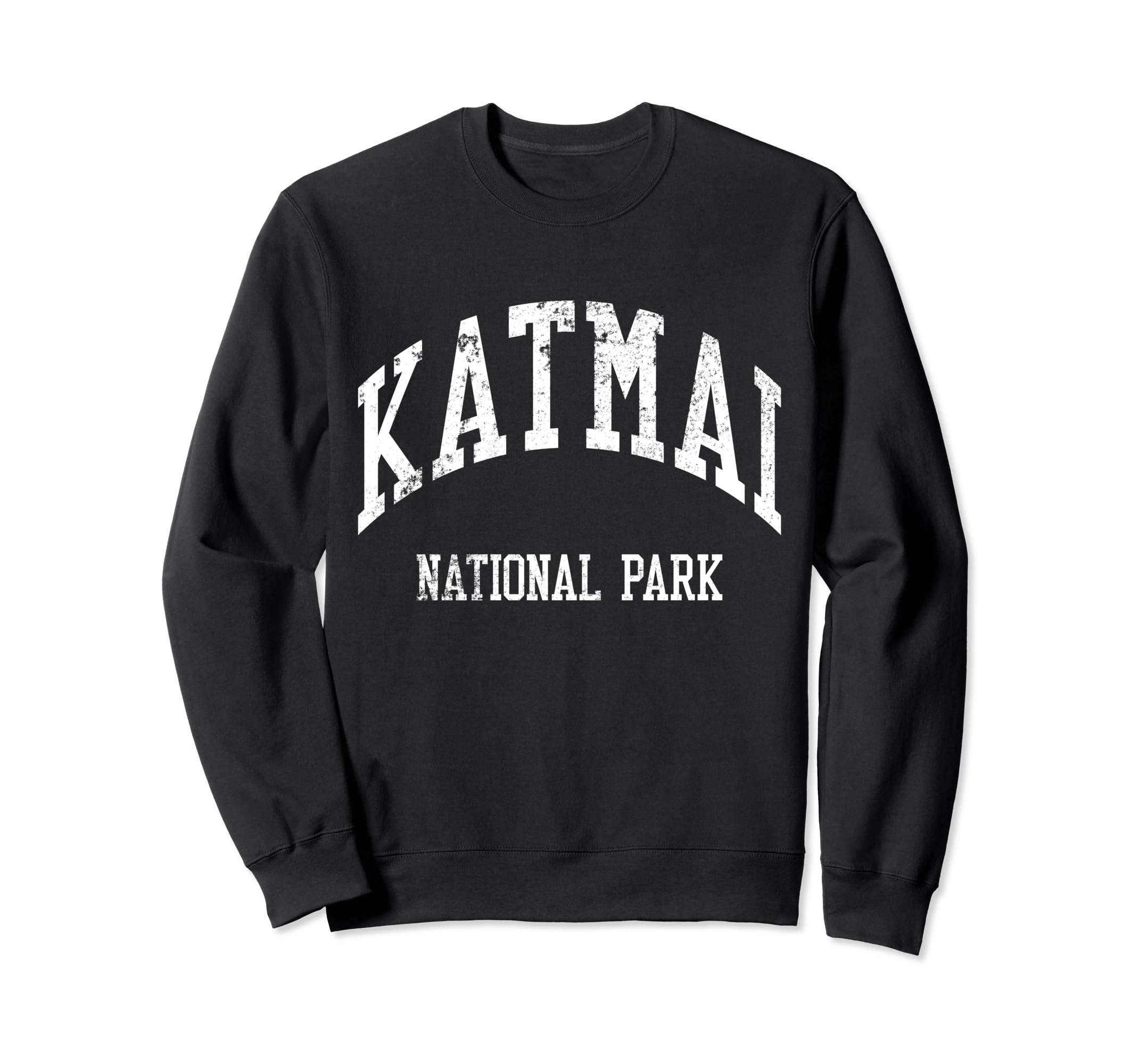 Katmai National Park 70S College Sports Sweatshirt - Graphic Print Unisex - T-Shirt, Sweatshirt, Hoodie