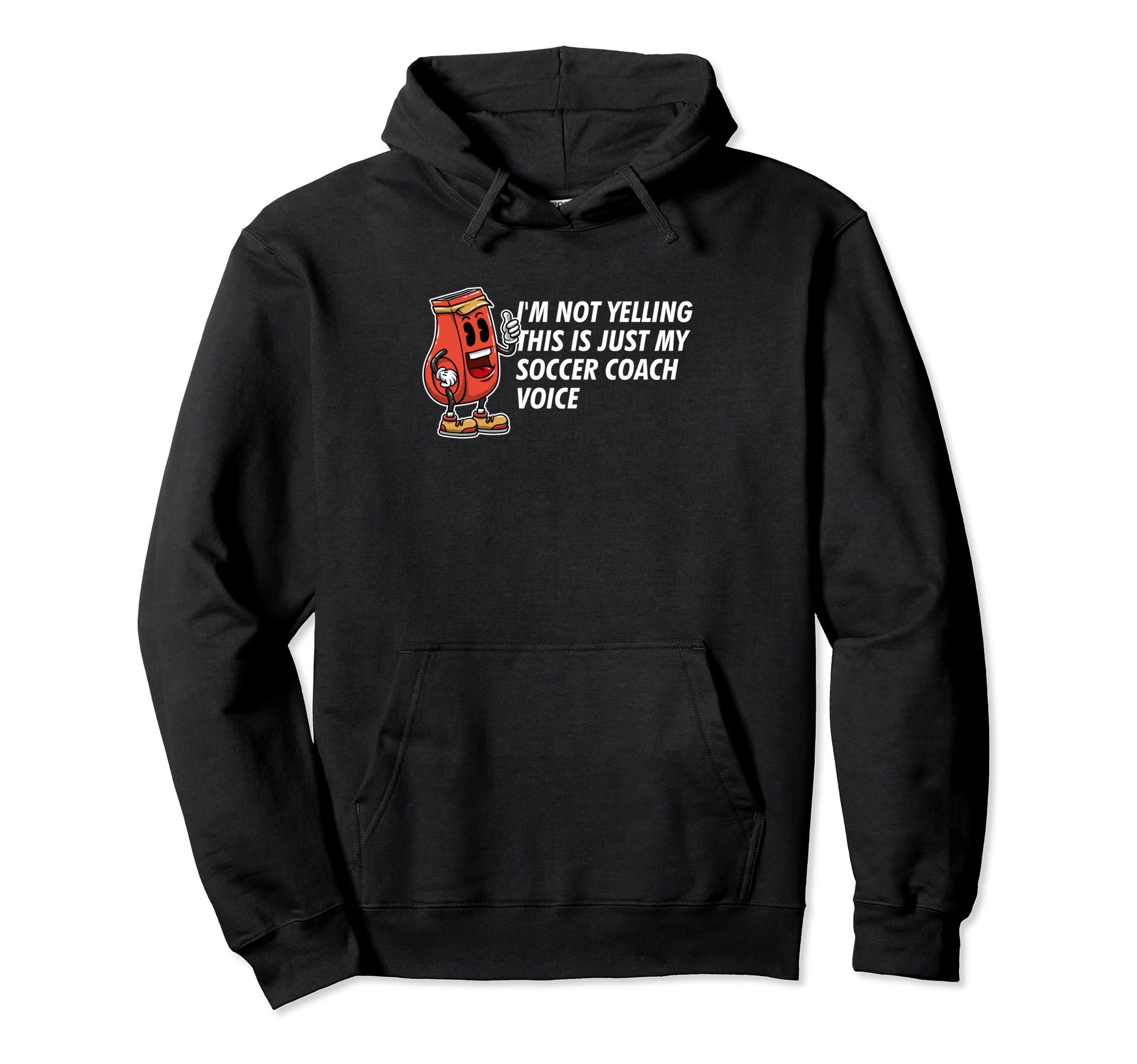 This Is My Soccer Coach Voice Funny Hoodie - Novelty Apparel for Adults - T-Shirt, Sweatshirt, Hoodie
