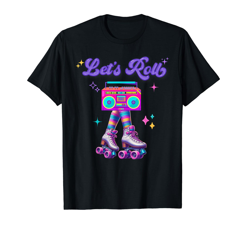 Roller Skates Party 80S 90S Outfit T-Shirt - Fun Novelty Design Unisex - T-Shirt, Sweatshirt, Hoodie