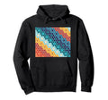 Colorful Floral Mosaic Hexagon Hoodie - Fun Novelty Design Men Women - T-Shirt, Sweatshirt, Hoodie
