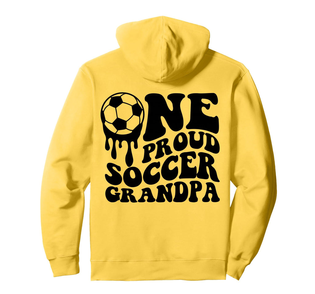 Proud Soccer Grandpa Soccer Ball Drip Hoodie - Trendy Graphic for Adults - T-Shirt, Sweatshirt, Hoodie