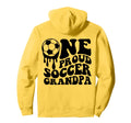 Proud Soccer Grandpa Soccer Ball Drip Hoodie - Trendy Graphic for Adults - T-Shirt, Sweatshirt, Hoodie