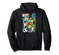 Soccer Game Team Coach Fans Free Hoodie - Fun Novelty Design for Adults - T-Shirt, Sweatshirt, Hoodie