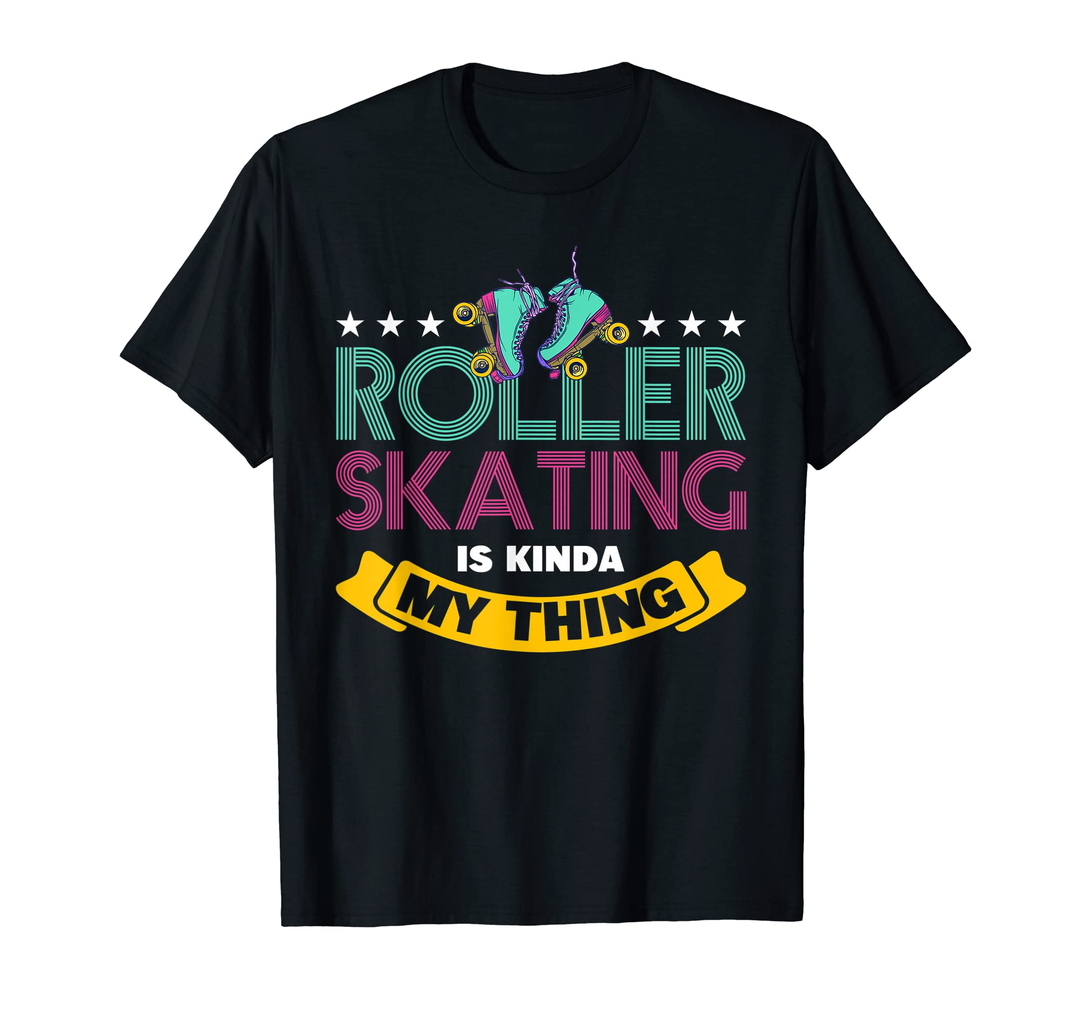 80S Roller Skating Rollerskate Disco T-Shirt - Graphic Print for Adults - T-Shirt, Sweatshirt, Hoodie