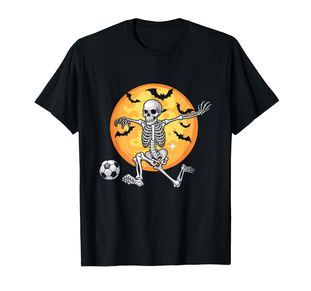 Soccer Skeleton Halloween Soccer T-Shirt - Minimalist Print for Adults - T-Shirt, Sweatshirt, Hoodie