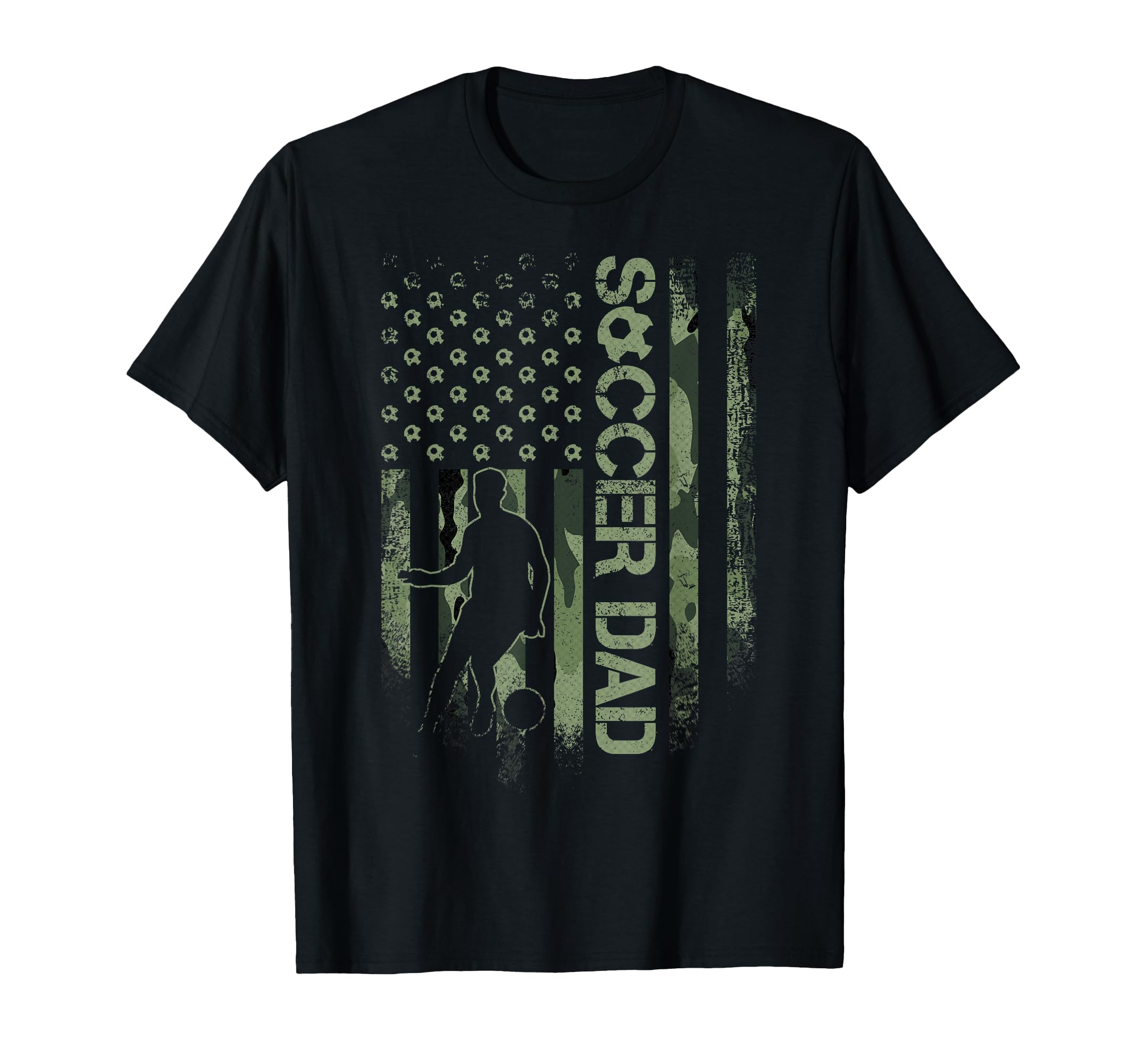 Usa Camouflage Soccer Dad Football Player T-Shirt - Unique Graphic Unisex - T-Shirt, Sweatshirt, Hoodie