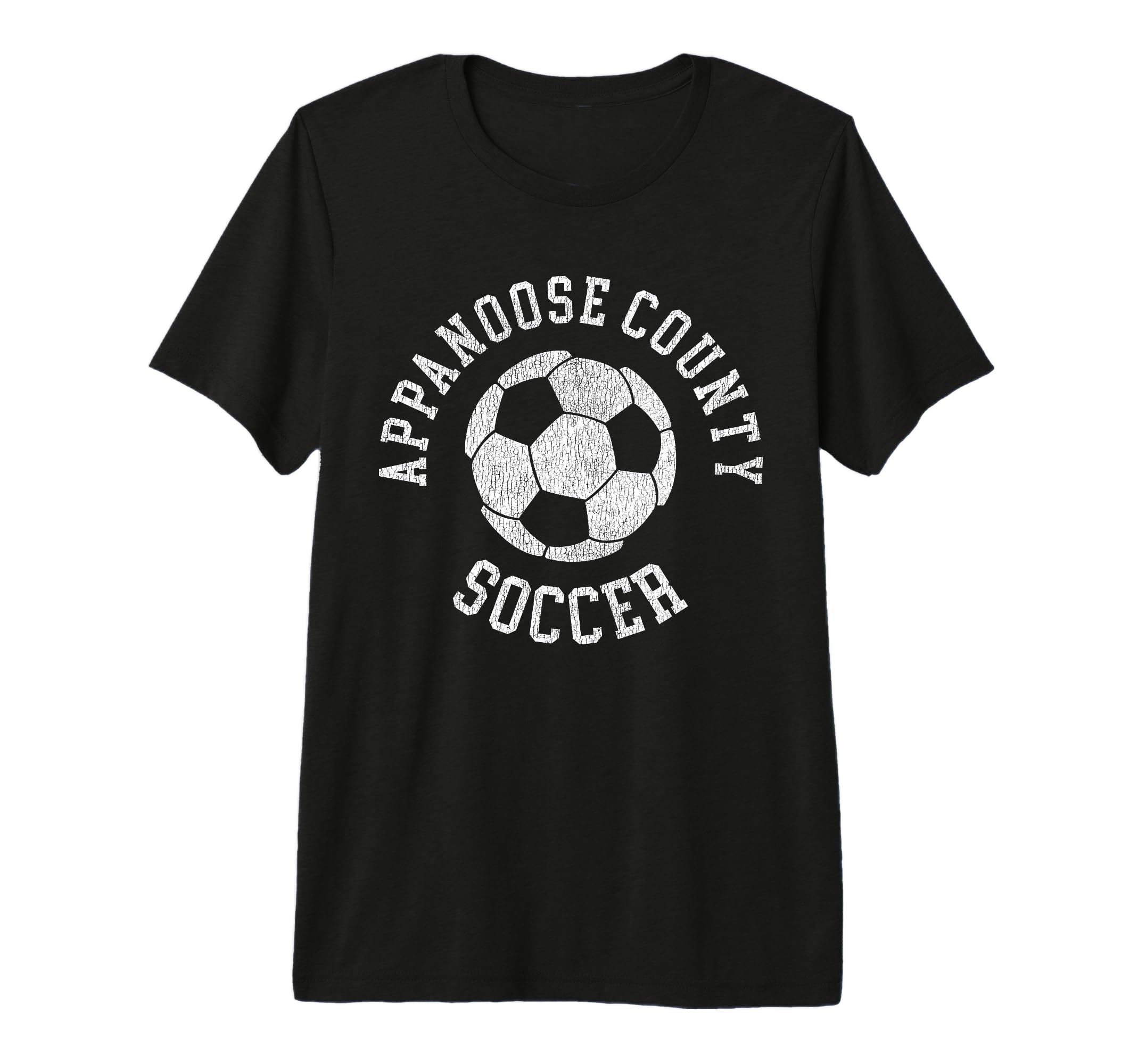 Appanoose County Soccer Distressed 90S T-Shirt - Fun Novelty Design Unisex - T-Shirt, Sweatshirt, Hoodie