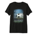 Eat Sleep Soccer Repeat Photo T-Shirt - Aesthetic Graphic for Adults - T-Shirt, Sweatshirt, Hoodie