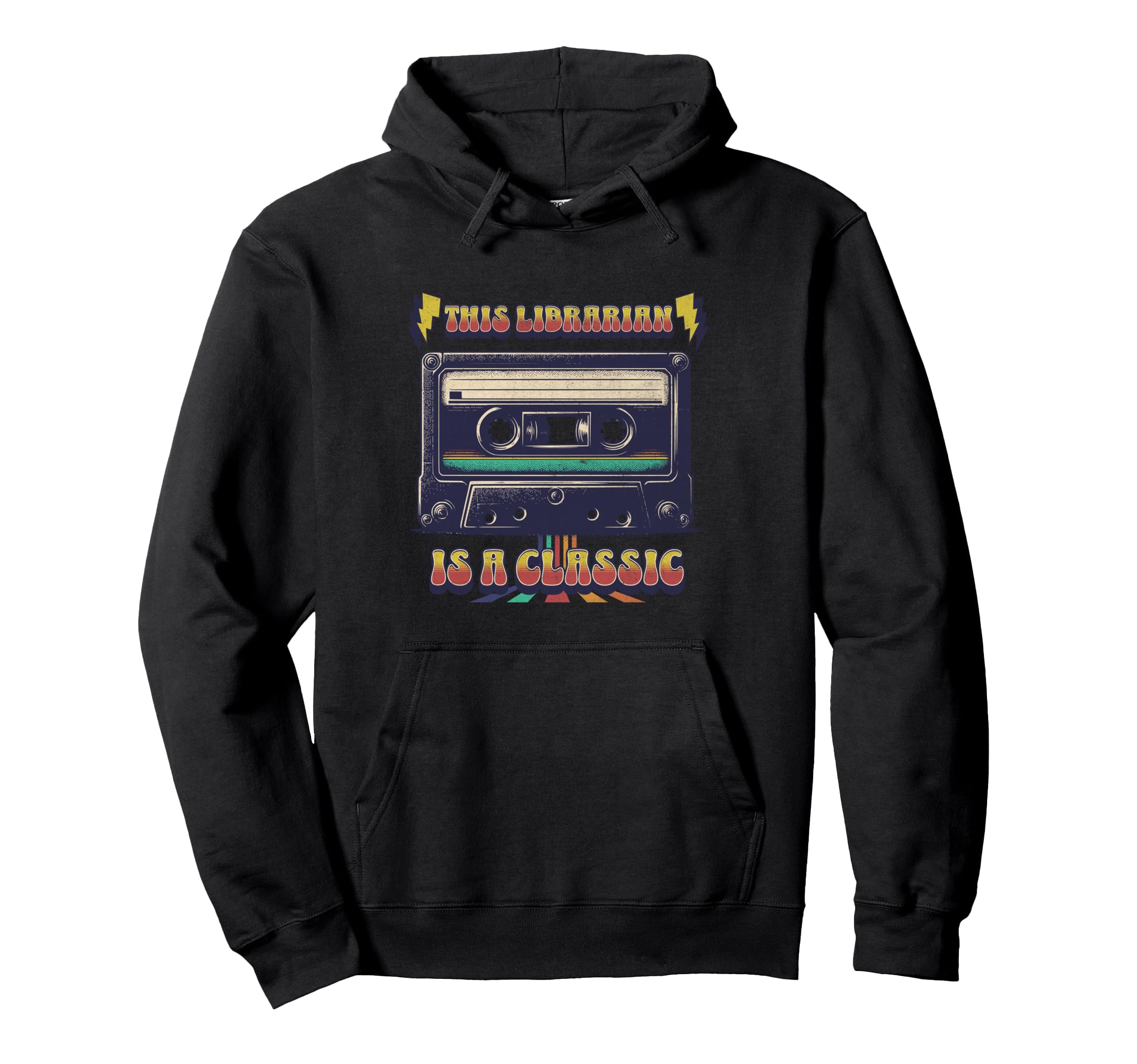 This Librarian Is Cassette Tape Music Hoodie - Streetwear Style Men Women - T-Shirt, Sweatshirt, Hoodie