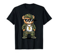 Camoflage Hip Hop Bear 80S 90S Old T-Shirt - Unique Graphic Men Women - T-Shirt, Sweatshirt, Hoodie