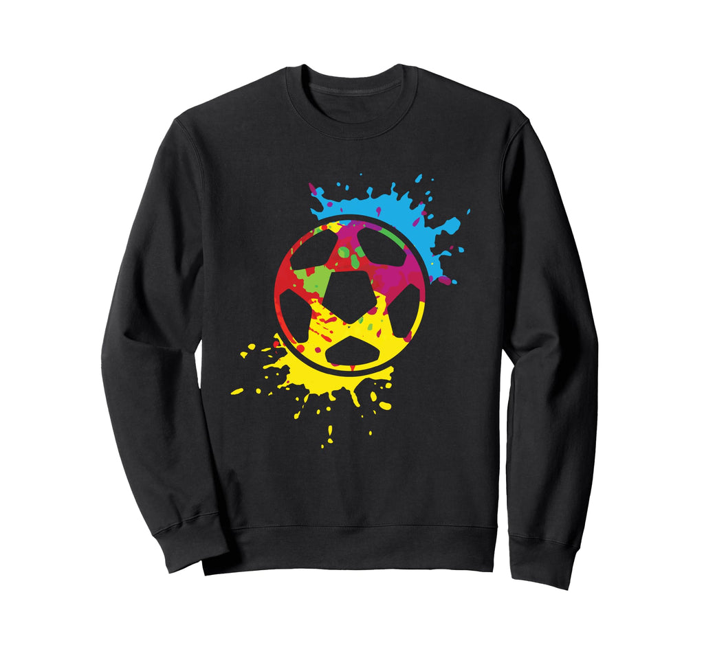 Colorful Soccer Ball Player Team Sweatshirt - Trendy Graphic Men Women - T-Shirt, Sweatshirt, Hoodie
