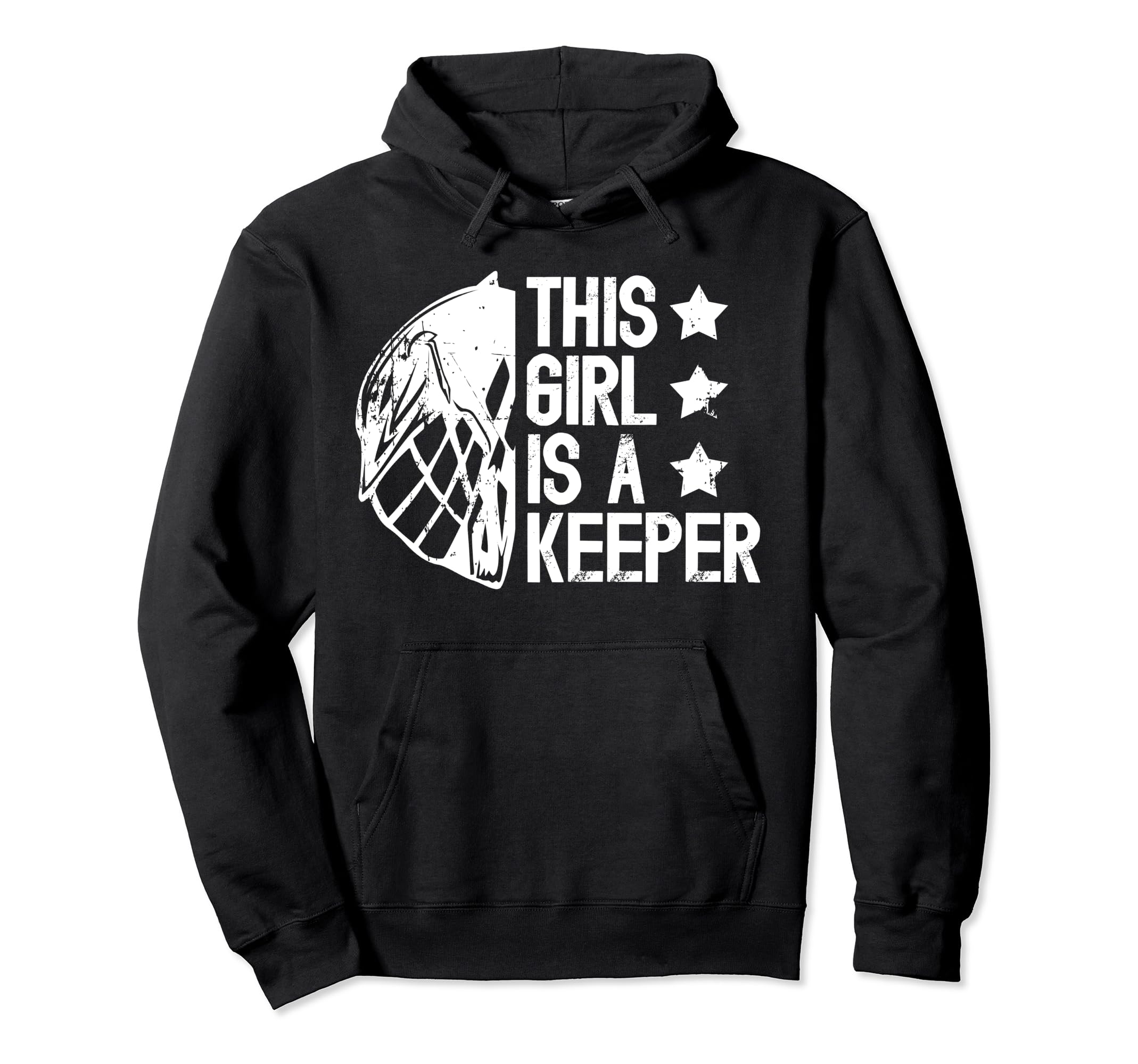 This Is Lacrosse Keeper Female Hoodie - Novelty Apparel for Adults - T-Shirt, Sweatshirt, Hoodie