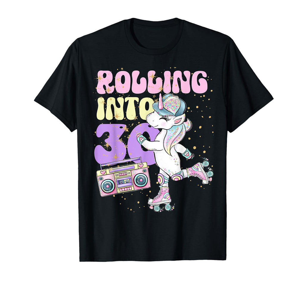 30Th Birthday Roller Skate Party T-Shirt - Fun Novelty Design Men Women - T-Shirt, Sweatshirt, Hoodie