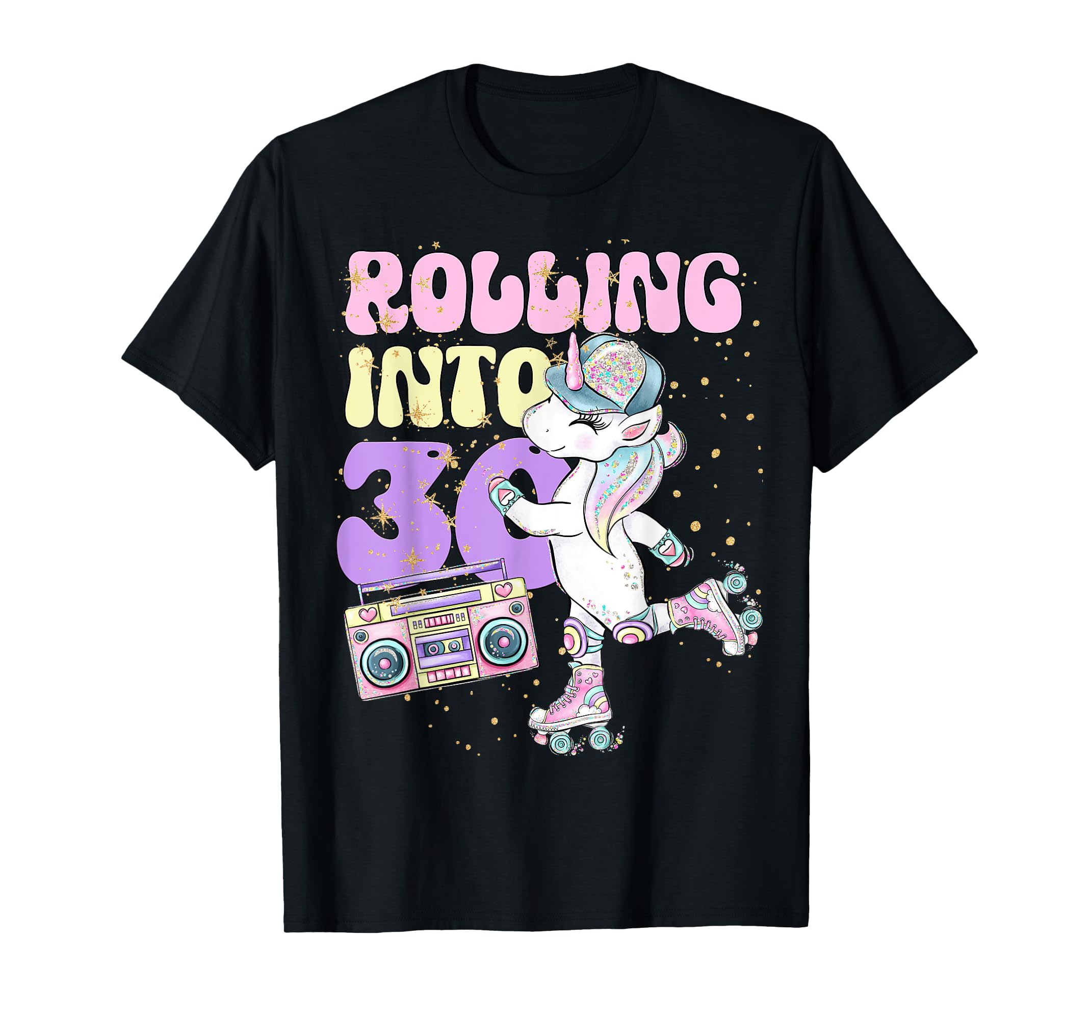30Th Birthday Roller Skate Party T-Shirt - Fun Novelty Design Men Women - T-Shirt, Sweatshirt, Hoodie