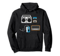 Music Radio Boombox Cassette Tape Sweatshirt - Trendy Graphic Men Women - T-Shirt, Sweatshirt, Hoodie