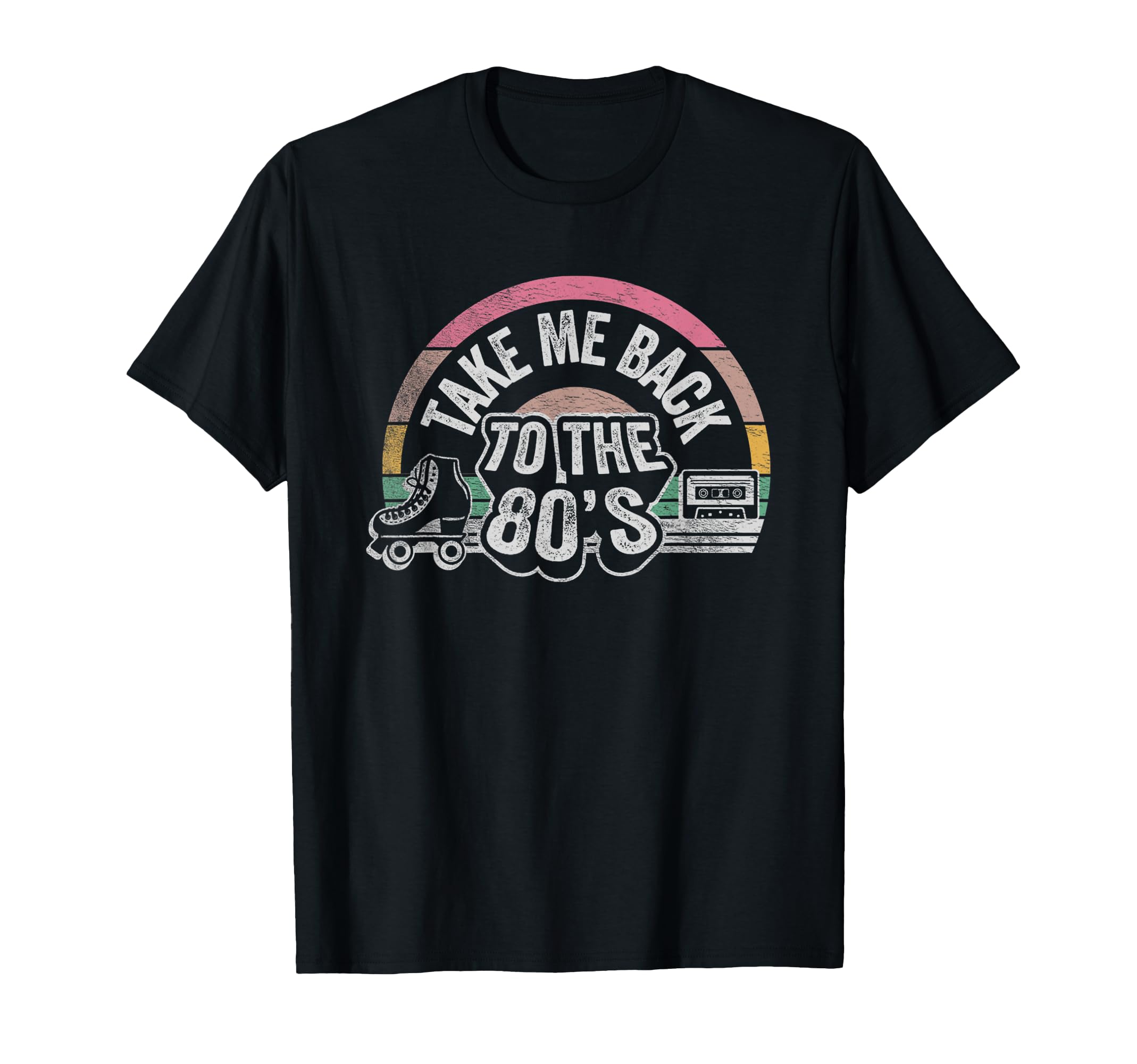 Take Me Back To 80S Cassette Roller T-Shirt - Custom Art Print Unisex - T-Shirt, Sweatshirt, Hoodie