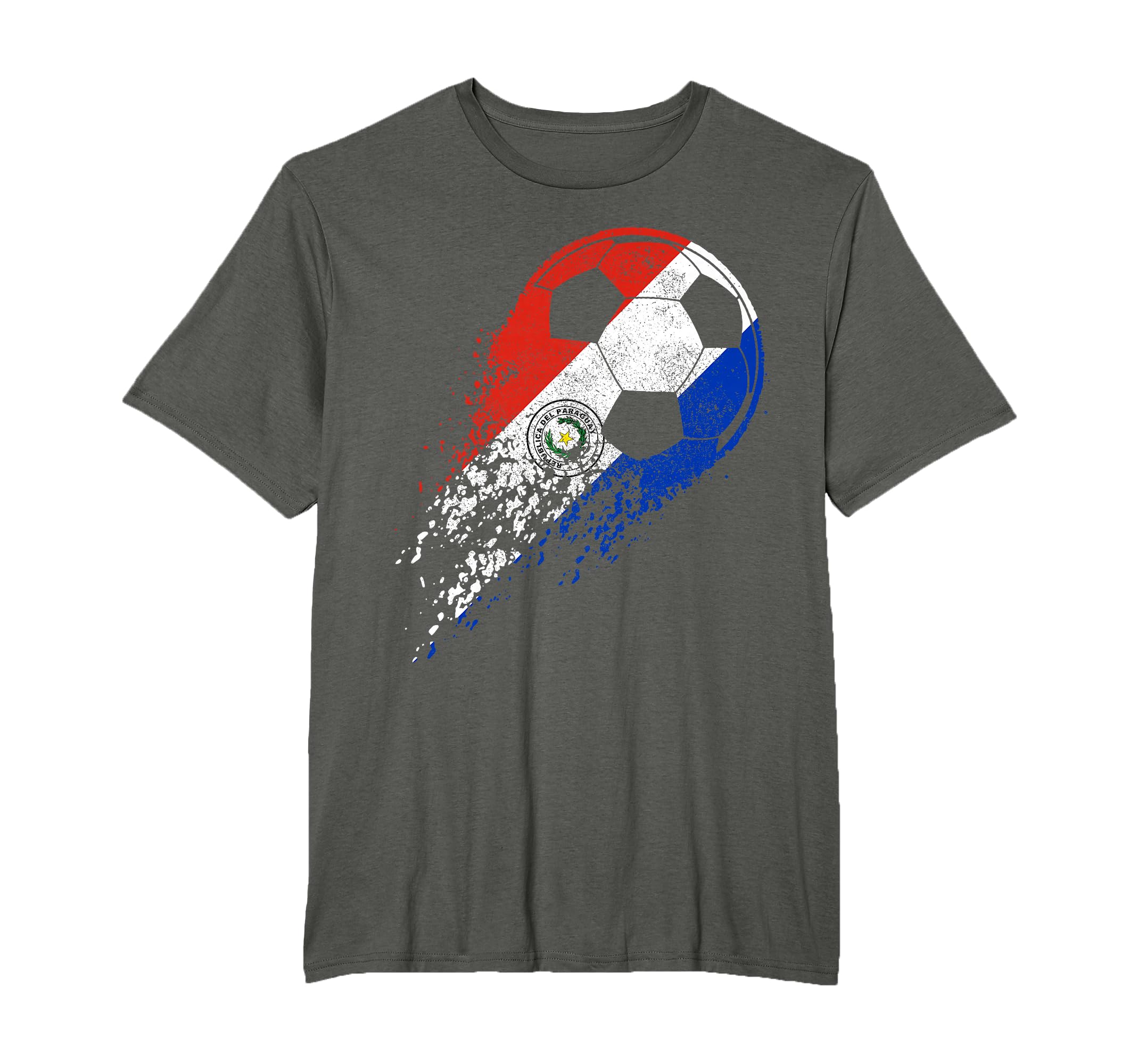Paraguay Soccer Paraguayan Flag Pride T-Shirt - Graphic Print for Adults - T-Shirt, Sweatshirt, Hoodie