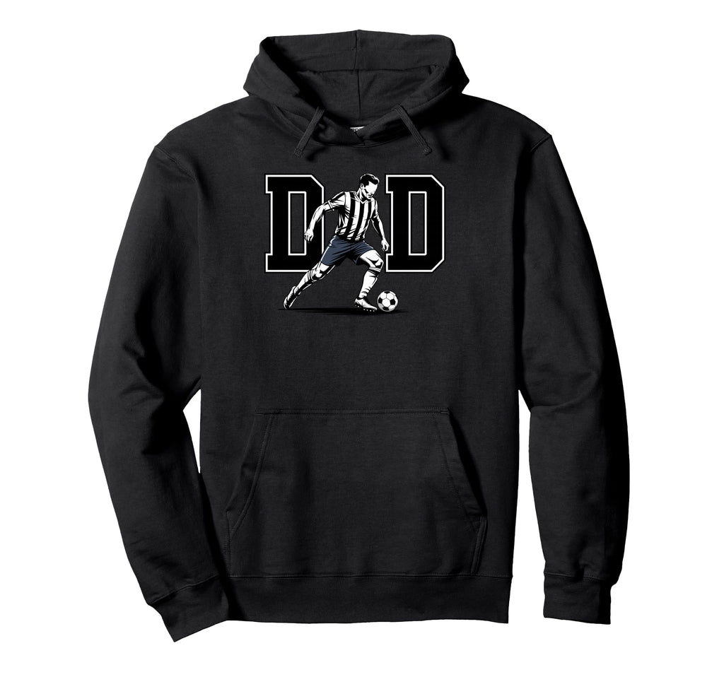Dad Soccer Daddy Football Father Hoodie - Custom Art Print for Adults - T-Shirt, Sweatshirt, Hoodie