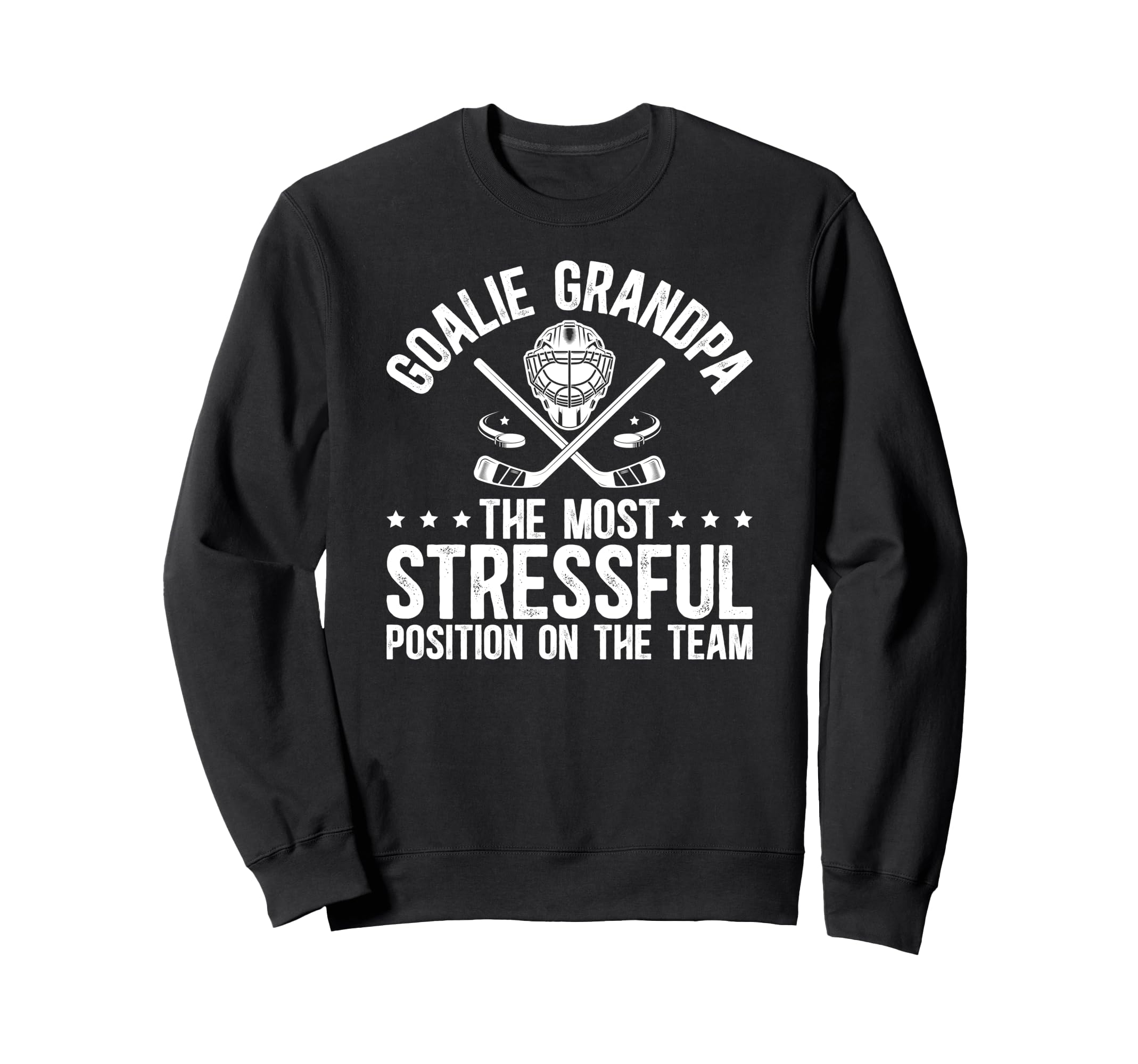 Funny Hockey Goalie Grandpa Hockey Sweatshirt - Minimalist Print Men Women - T-Shirt, Sweatshirt, Hoodie