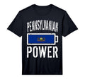 Pennsylvania Flag Pennsylvanian Power T-Shirt - Novelty Apparel Unisex - T-Shirt, Sweatshirt, Hoodie