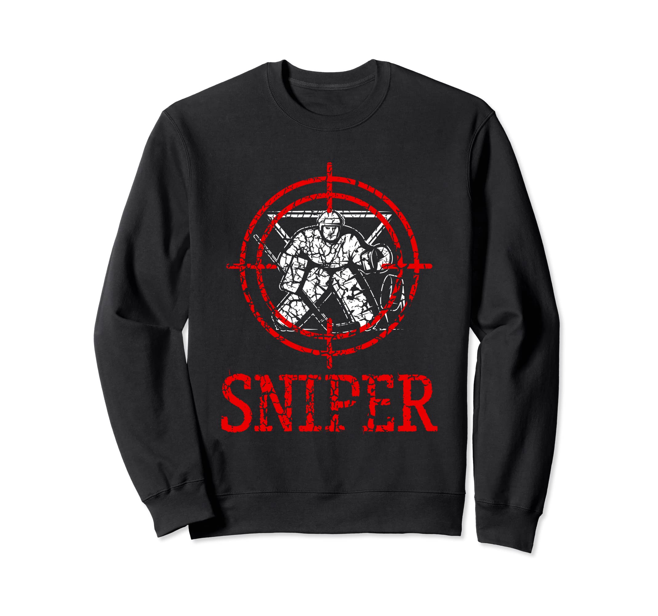 Sniper Ice Hockey Player Ice Sweatshirt - Custom Art Print Men Women - T-Shirt, Sweatshirt, Hoodie